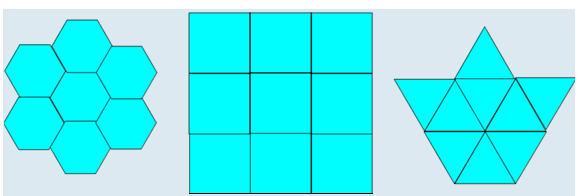 三角形 正方形 正六边形